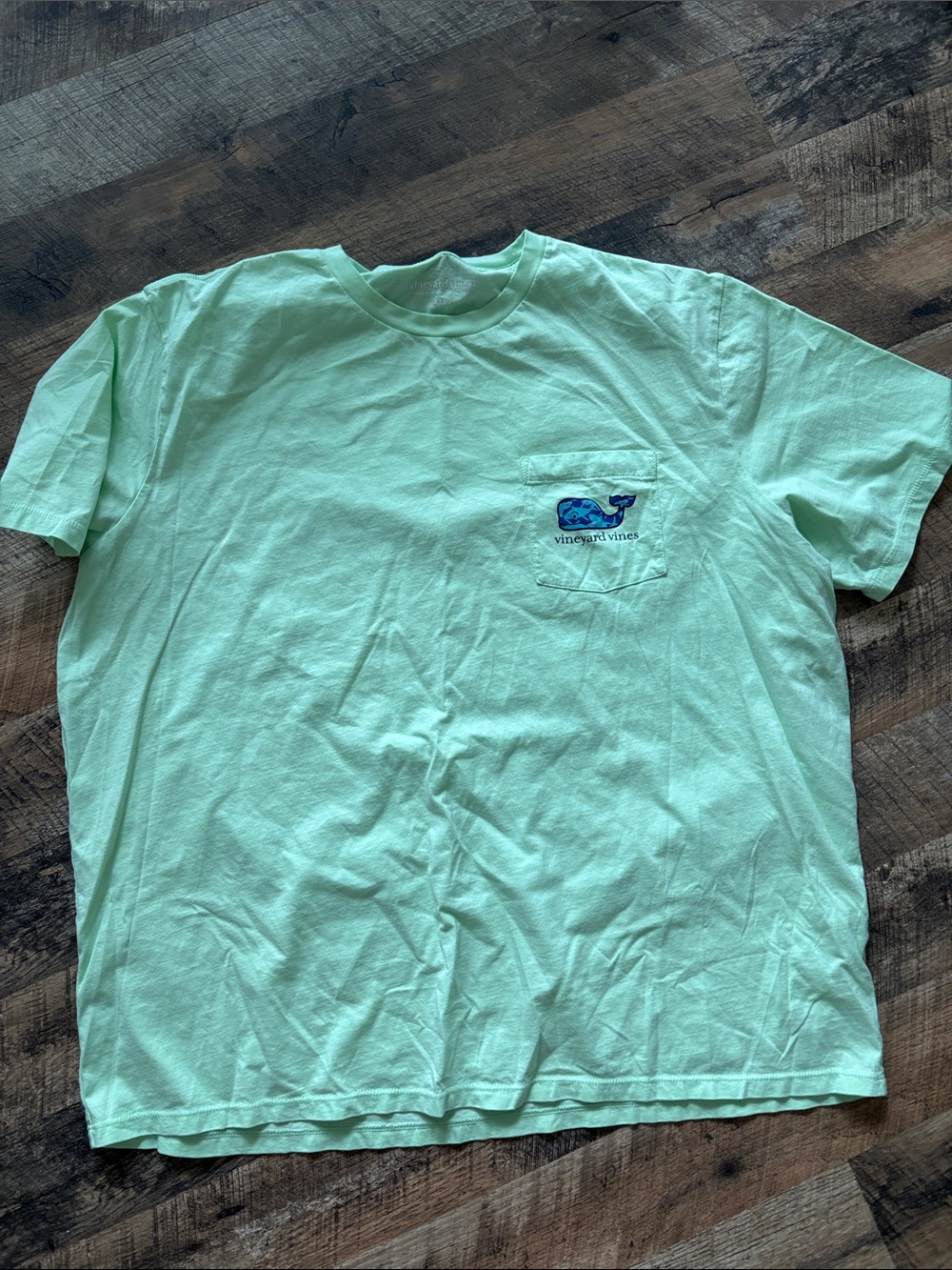 Vineyard Vines Bright Green Short Sleeve Pocket Tee